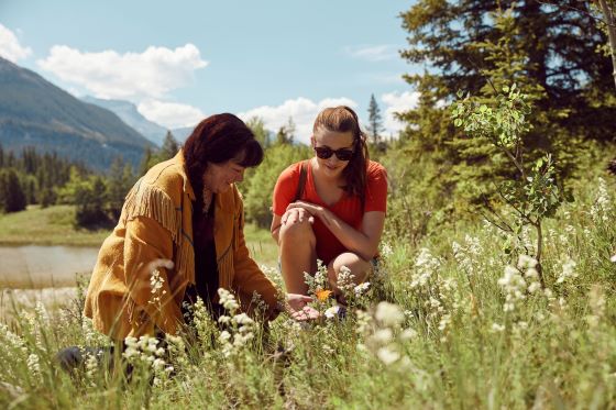 two people in nature